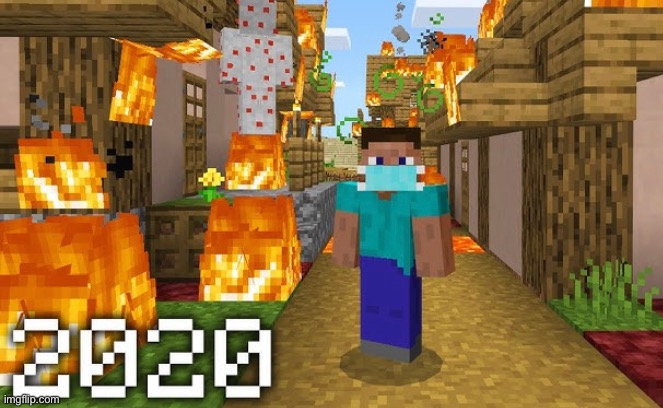 yeah, that about sums up last year | image tagged in memes,2020,minecraft | made w/ Imgflip meme maker