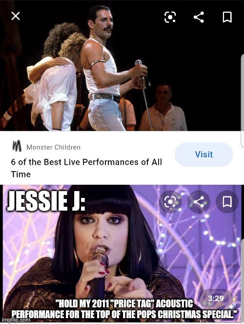 Jessie J Hold my beer | JESSIE J:; "HOLD MY 2011 "PRICE TAG" ACOUSTIC PERFORMANCE FOR THE TOP OF THE POPS CHRISTMAS SPECIAL." | image tagged in hold my beer,jessie j,music meme,music | made w/ Imgflip meme maker