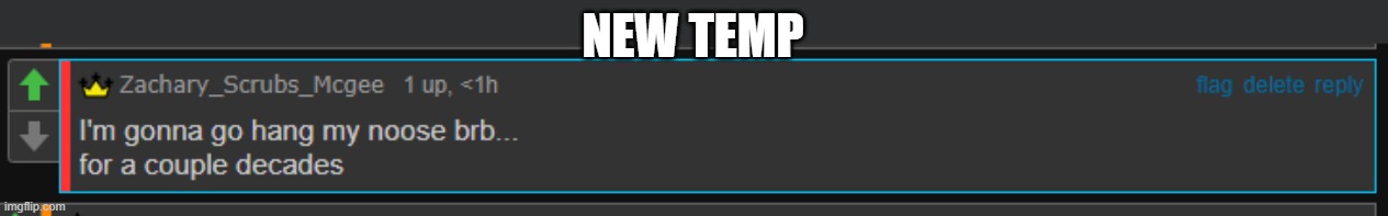 im gonna go hang my noose | NEW TEMP | image tagged in im gonna go hang my noose | made w/ Imgflip meme maker