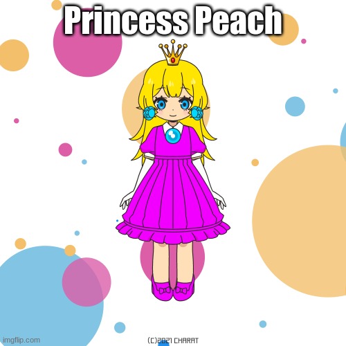 Princess Peach | image tagged in charat,super mario bros,princess peach | made w/ Imgflip meme maker