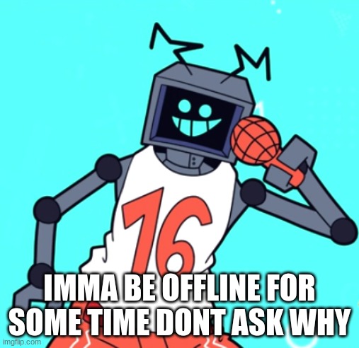 Hex | IMMA BE OFFLINE FOR SOME TIME DONT ASK WHY | image tagged in hex | made w/ Imgflip meme maker