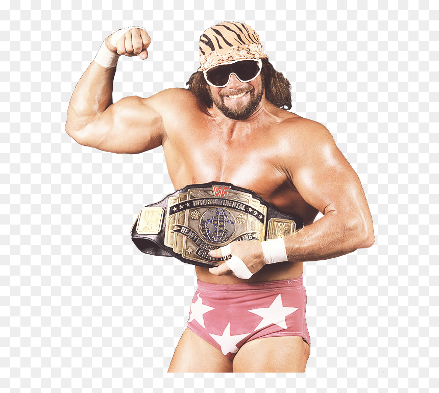 High Quality Png macho man randy savage and wrestling belt Blank Meme Template