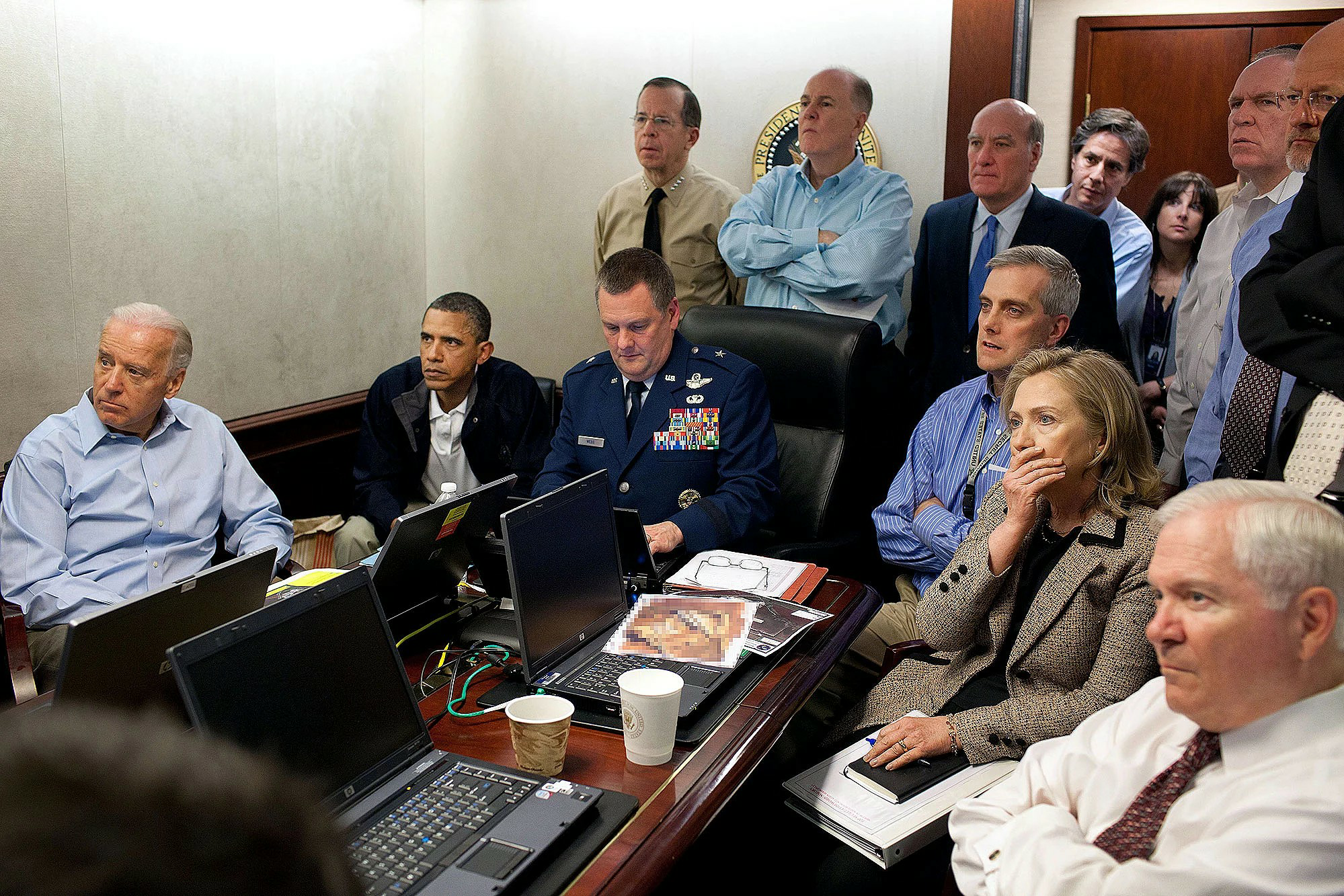 High Quality Obama situation room Blank Meme Template