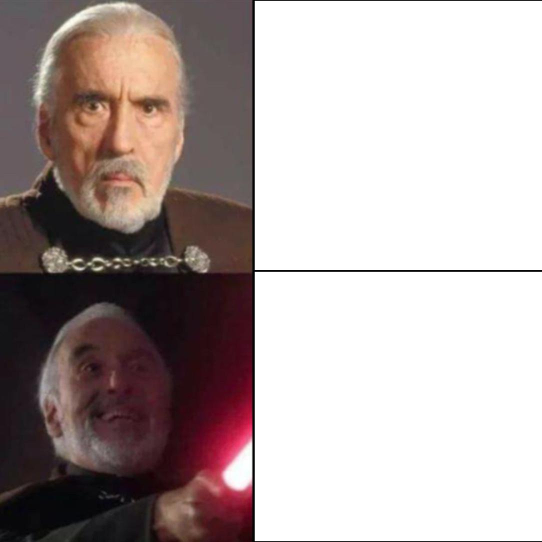 High Quality Dooku drake meme Blank Meme Template