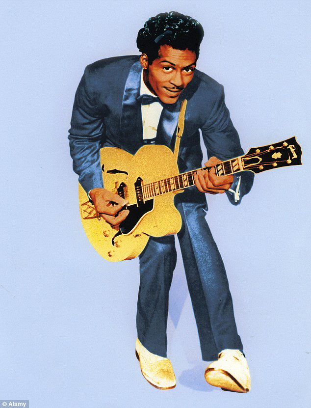 High Quality Png chuck berry colorized (not transparent) Blank Meme Template
