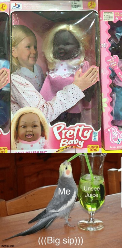 That is one unholy baby. | image tagged in unsee juice,memes,funny,cursed image,baby,gifs | made w/ Imgflip meme maker