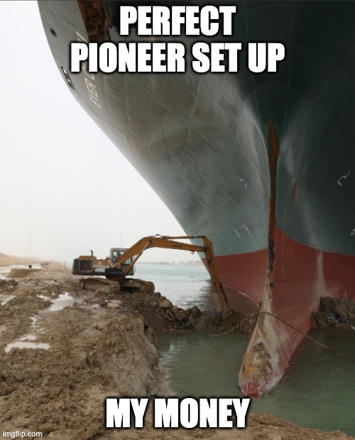 Deejing | PERFECT PIONEER SET UP; MY MONEY | image tagged in little excavator that could | made w/ Imgflip meme maker