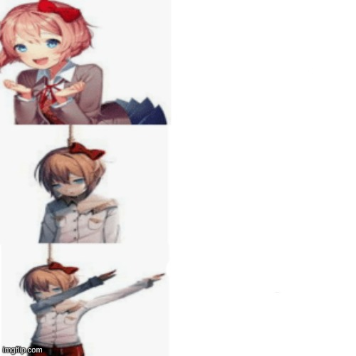 DDLC Drake Blank Meme Template