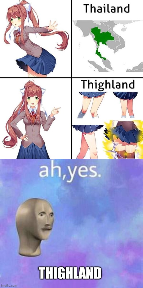 THIGHLAND | image tagged in ah yes | made w/ Imgflip meme maker