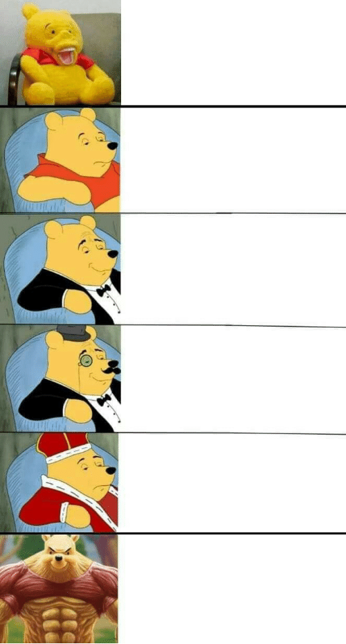 Winnie the Pooh Complete Template Blank Meme Template