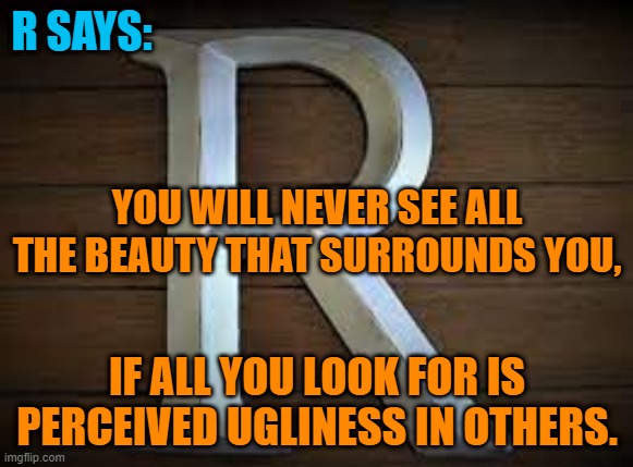 Some Blow Out Others' Candles To Cause Darkness. | R SAYS:; YOU WILL NEVER SEE ALL THE BEAUTY THAT SURROUNDS YOU, IF ALL YOU LOOK FOR IS PERCEIVED UGLINESS IN OTHERS. | image tagged in politics | made w/ Imgflip meme maker