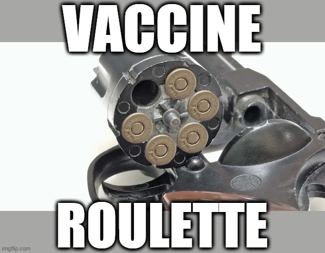Vaccine roulette |  VACCINE; ROULETTE | image tagged in vaccine kills,vaccine russian roulette,vaccine fools,vaccine macht frei,globalists' death vaccine | made w/ Imgflip meme maker