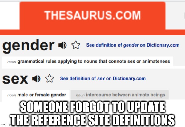 SOMEONE FORGOT TO UPDATE THE REFERENCE SITE DEFINITIONS | made w/ Imgflip meme maker