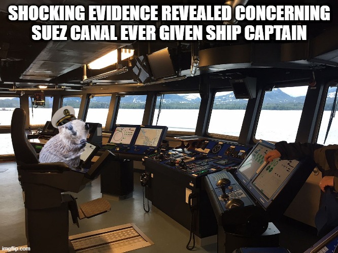 Suez Canal Ever Given Captain Investigation | SHOCKING EVIDENCE REVEALED CONCERNING SUEZ CANAL EVER GIVEN SHIP CAPTAIN | image tagged in funny,memes,funny memes | made w/ Imgflip meme maker