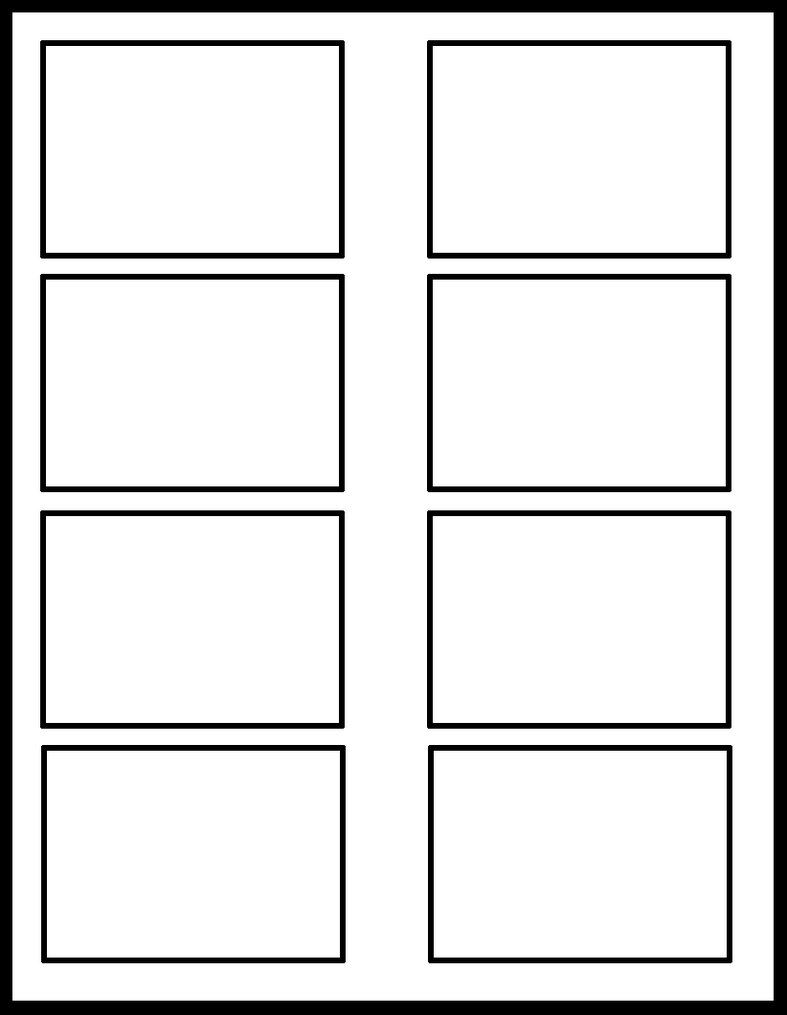 8 Panel Blank Comic Blank Template Imgflip