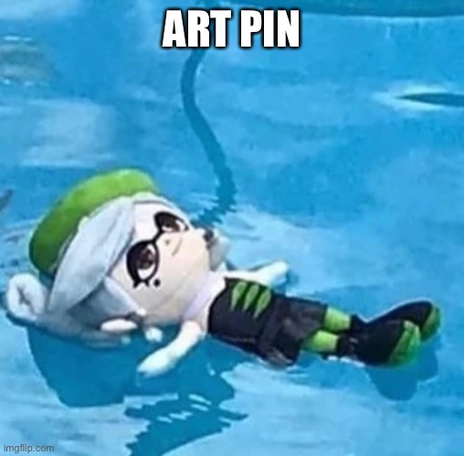 Marie swimming | ART PIN | image tagged in marie swimming | made w/ Imgflip meme maker