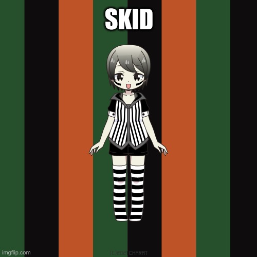 Spooky Month! (looks cute!) | SKID | image tagged in friday night funkin | made w/ Imgflip meme maker