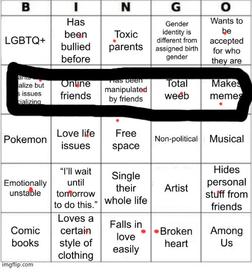 TheSuitedGayWeeb's Bingo | image tagged in jer-sama's bingo | made w/ Imgflip meme maker
