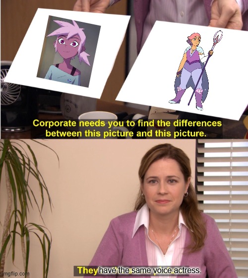 They're The Same Picture | have the same voice actress. | image tagged in memes,they're the same picture | made w/ Imgflip meme maker