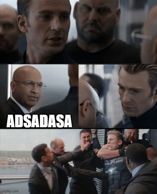 Captain America Elevator Fight | ADSADASA | image tagged in captain america elevator fight | made w/ Imgflip meme maker