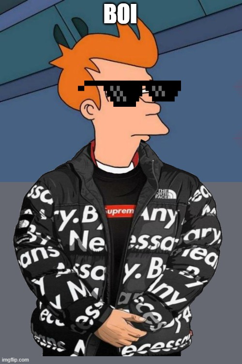 futurama fry has grown a pp | BOI | image tagged in memes,futurama fry | made w/ Imgflip meme maker