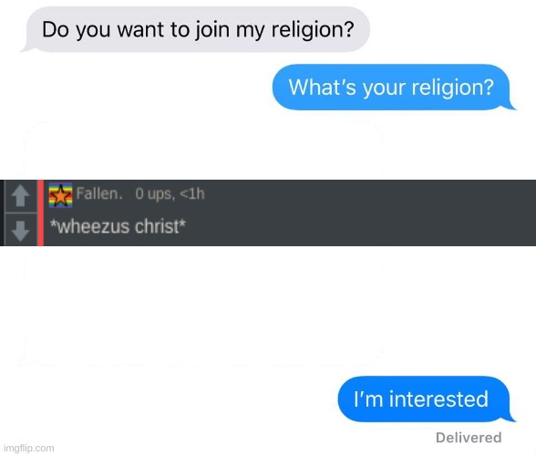 i n s t e a d o f j e s u s c h r i s t l m f a o | image tagged in whats your religion | made w/ Imgflip meme maker