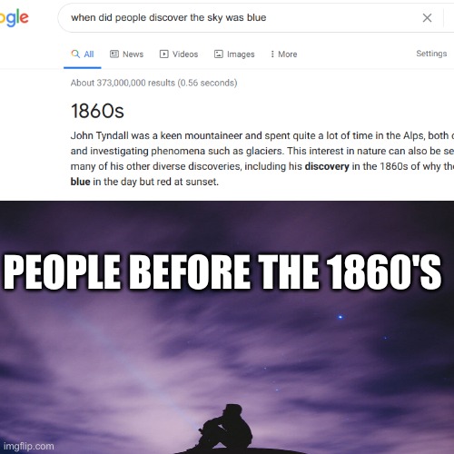 Purple sky in 1859? | PEOPLE BEFORE THE 1860'S | image tagged in history | made w/ Imgflip meme maker