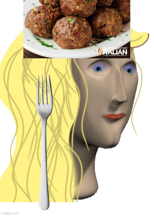 mm, spaghetti and meatballs, always a great combo | image tagged in spaghetti,meme woman | made w/ Imgflip meme maker