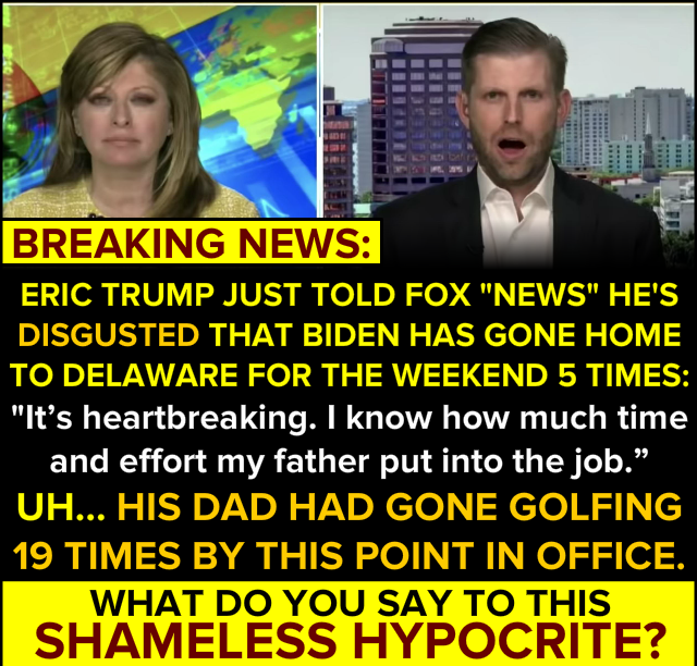 Eric Trump hypocrite Blank Meme Template