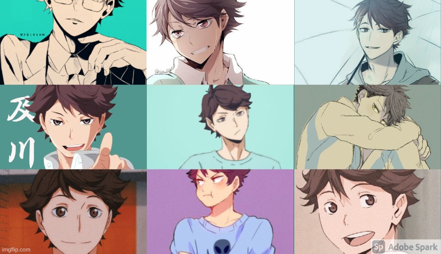 pretty damn good wallpaper i made. *Give proper credits to me if ur gonna repost* | image tagged in oikawa,haikyuu | made w/ Imgflip meme maker