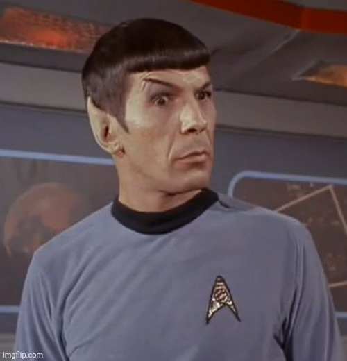 Fascinated Spock | image tagged in fascinated spock | made w/ Imgflip meme maker