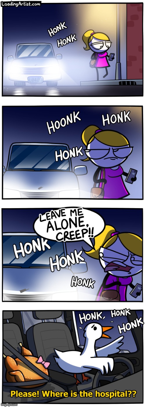 Honk! | image tagged in funny,comics | made w/ Imgflip meme maker