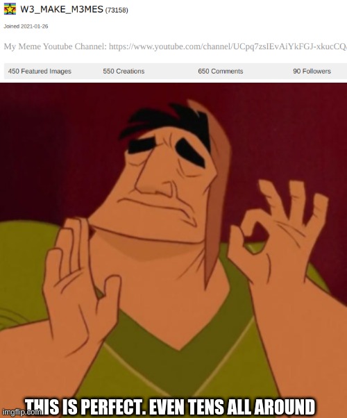 Even Perfect | THIS IS PERFECT. EVEN TENS ALL AROUND | image tagged in this is perfect | made w/ Imgflip meme maker