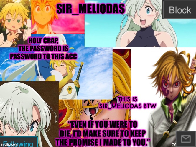 No cap | HOLY CRAP, THE PASSWORD IS PASSWORD TO THIS ACC; THIS IS SIR_MELIODAS BTW | image tagged in sir_meliodas announcement temp,disney killed star wars,star wars kills disney | made w/ Imgflip meme maker