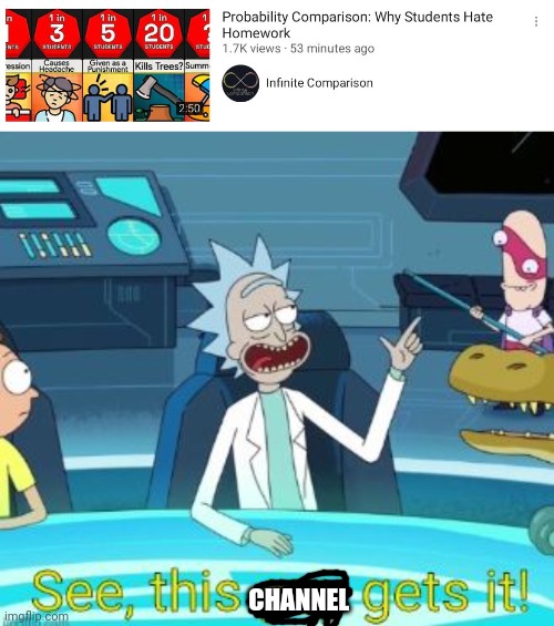 CHANNEL | image tagged in see this guy gets it | made w/ Imgflip meme maker
