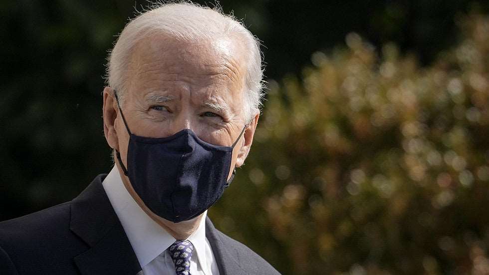 Joe Biden face mask Blank Meme Template