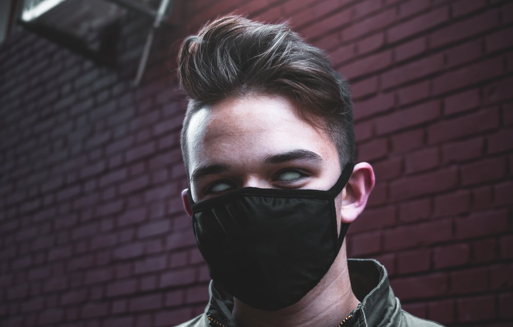 High Quality person with black mask Blank Meme Template