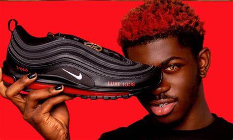 Lil Nas X and "Satan" shoes Blank Meme Template