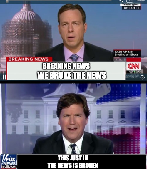 Image tagged in cnn breaking news template,tucker carlson Imgflip
