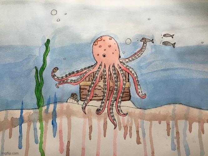 Water color paintings every day until the comments dont give me ideas 1 | made w/ Imgflip meme maker