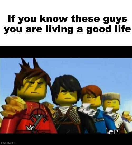 This is true | If you know these guys you are living a good life | image tagged in blank white template,ninjago | made w/ Imgflip meme maker