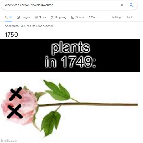 In Loving Memory of Plant | plants in 1749: | made w/ Imgflip meme maker