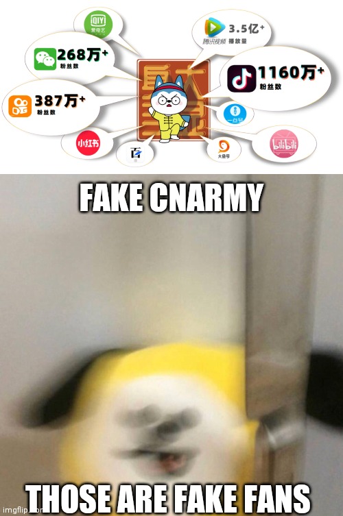 fake chinese army and fake fans | FAKE CNARMY; THOSE ARE FAKE FANS | image tagged in memes,bootleg,knife,fake | made w/ Imgflip meme maker