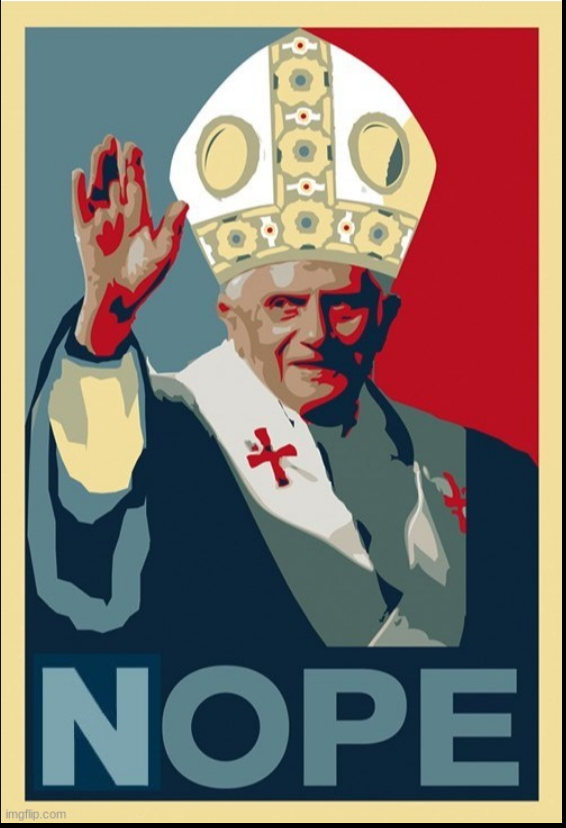 Pope propaganda Blank Meme Template