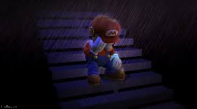 Sad mario | image tagged in sad mario | made w/ Imgflip meme maker