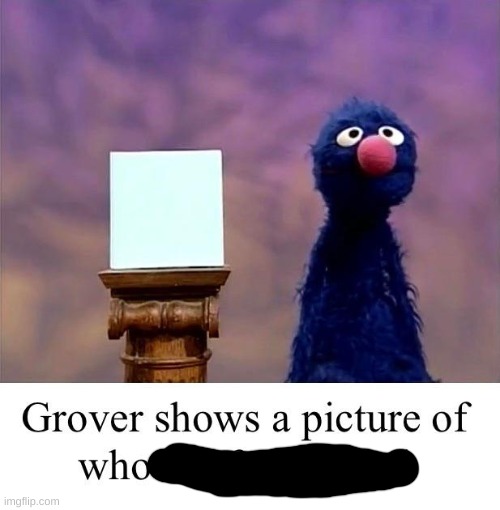 Grover: Who Asked | image tagged in grover who asked | made w/ Imgflip meme maker