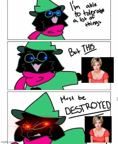 It MUST Be DESTROYED | image tagged in ralsei destroy,karen,gifs,memes | made w/ Imgflip meme maker