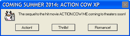 Action Cow Blank Meme Template