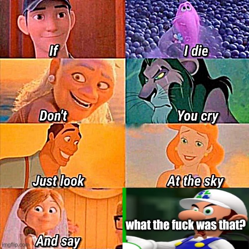 if i die don't you cry | what the fuck was that? | image tagged in if i die don't you cry | made w/ Imgflip meme maker