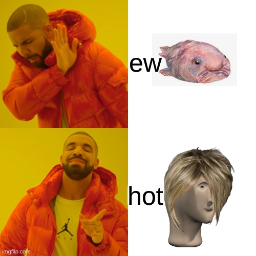 Drake Hotline Bling | ew; hot | image tagged in memes,drake hotline bling | made w/ Imgflip meme maker